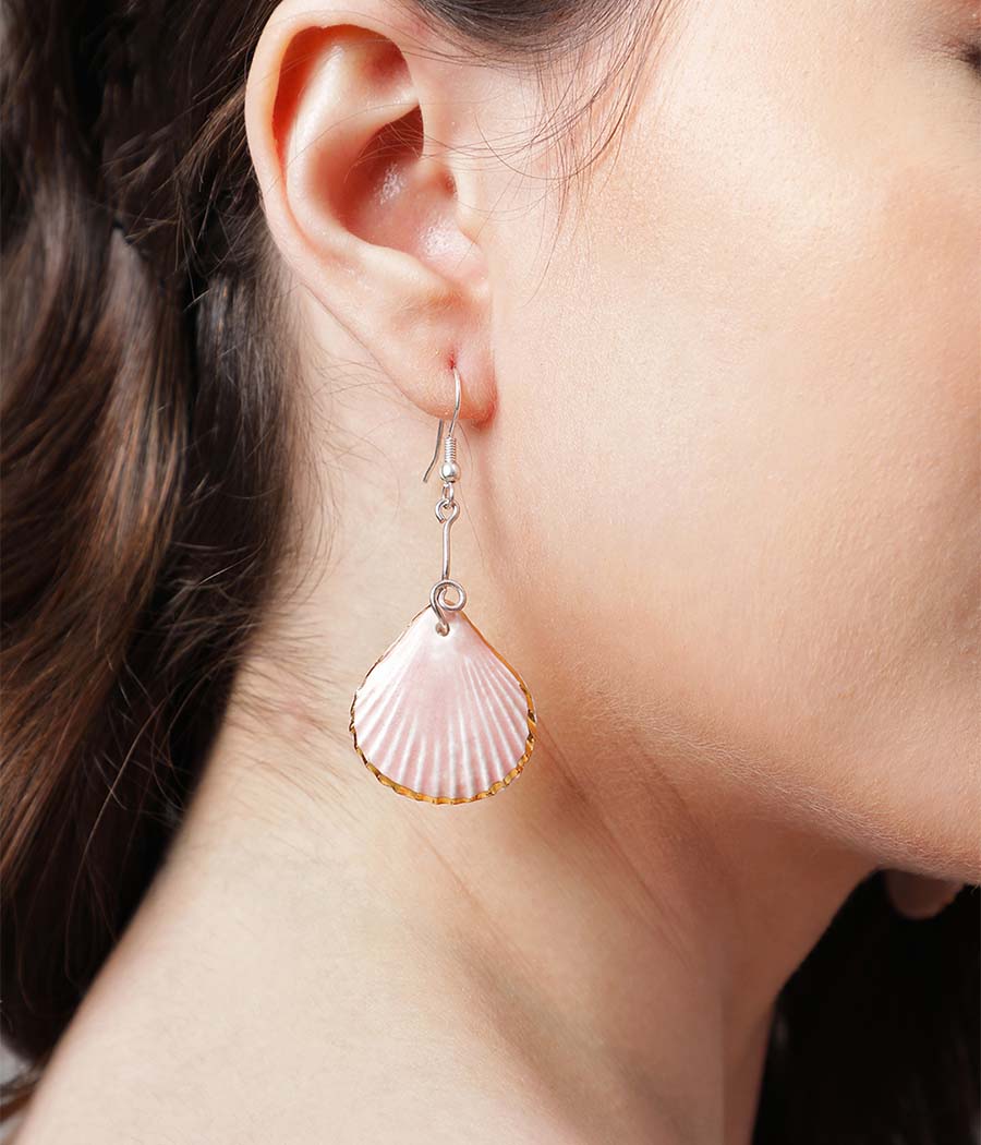 Pink Shell Elegance Earrings