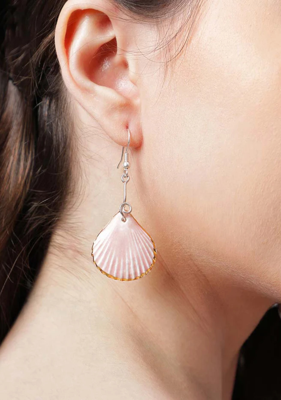 Pink Shell Elegance Earrings