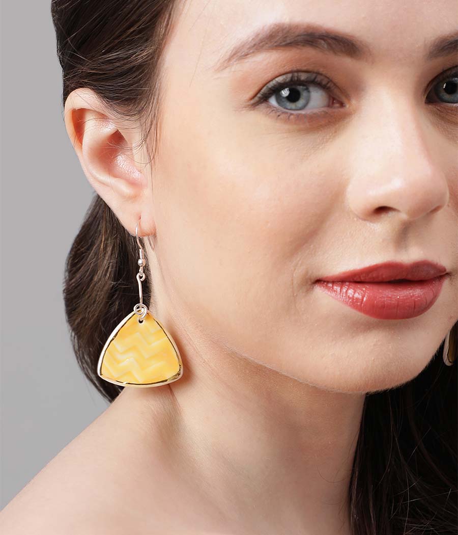 Sunny Triangle Earrings