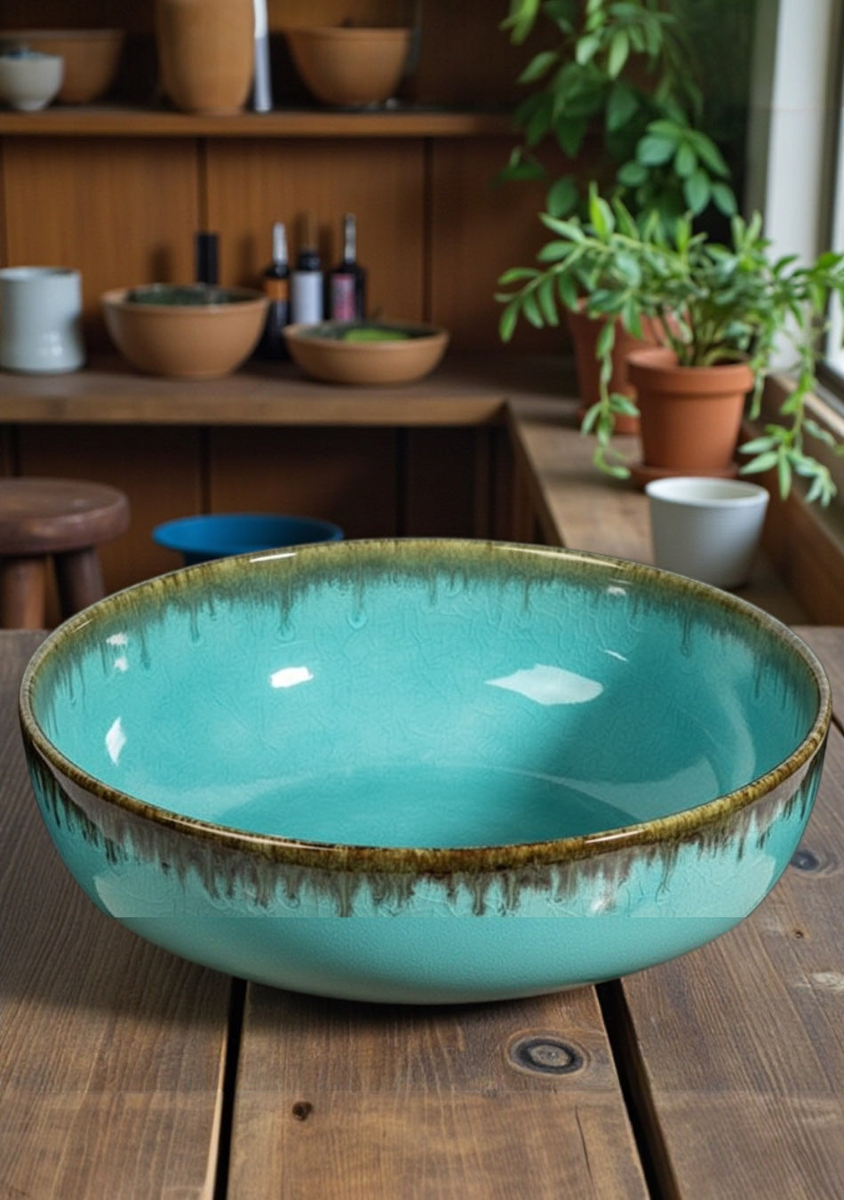 Aquamarine Seaweed Dinnerset - Set of 26