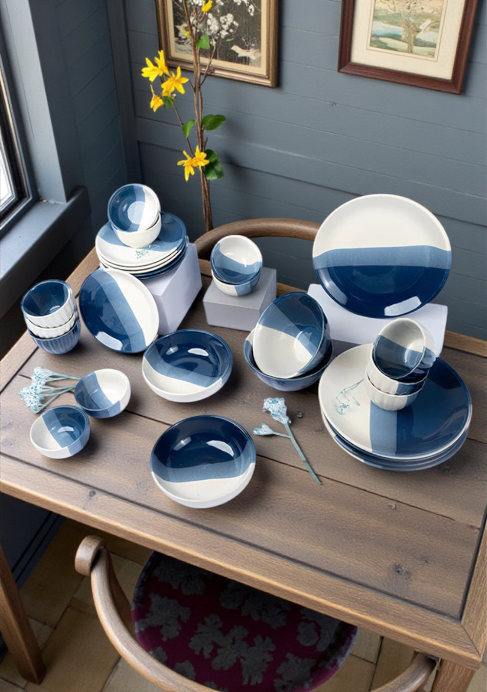 Bluebird Skies Dinnerset - Set of 28