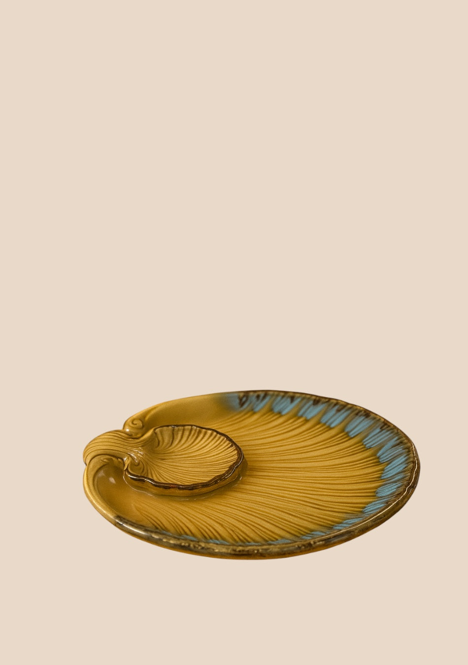 Sunlit Seashell Platter