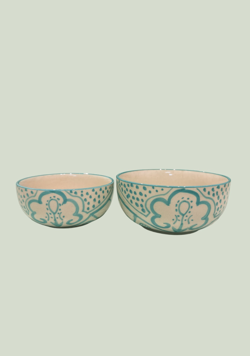 Aquamarine Mandala Bowls set