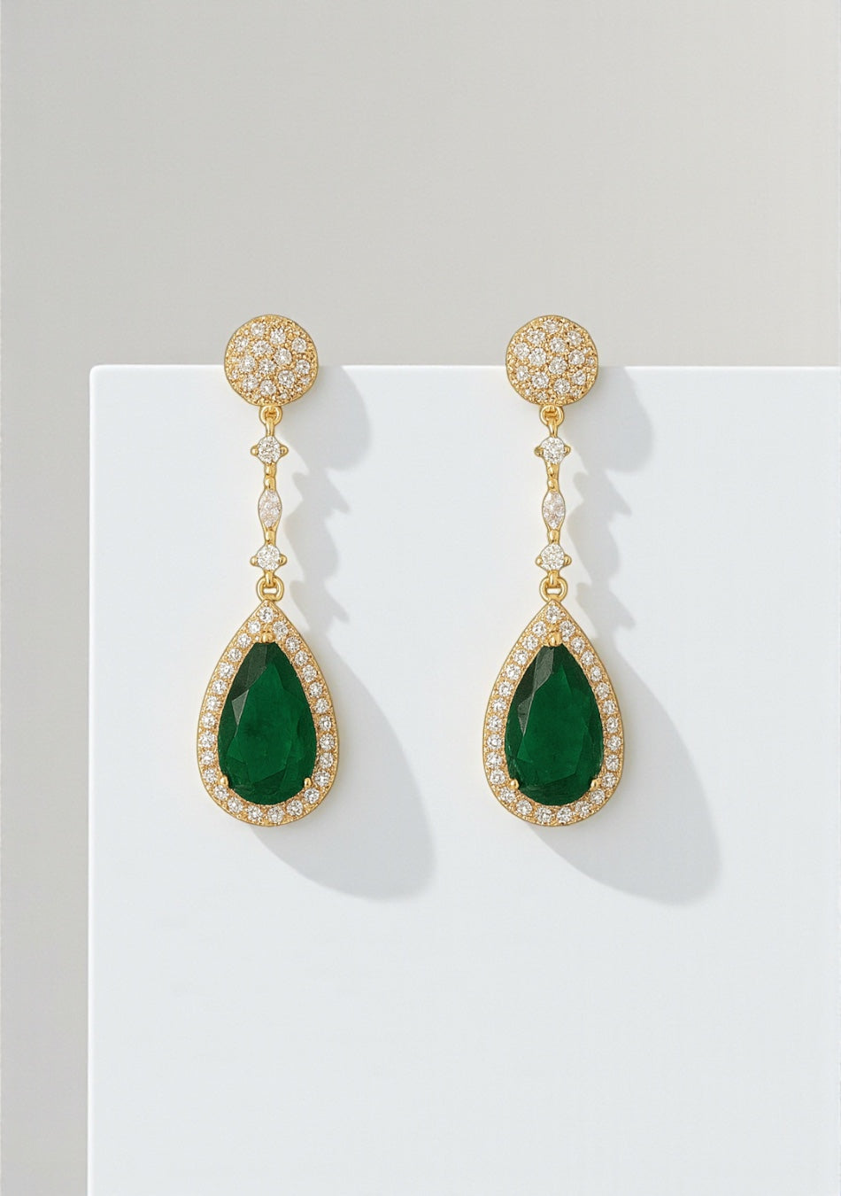 Emerald Royale Drop Earrings