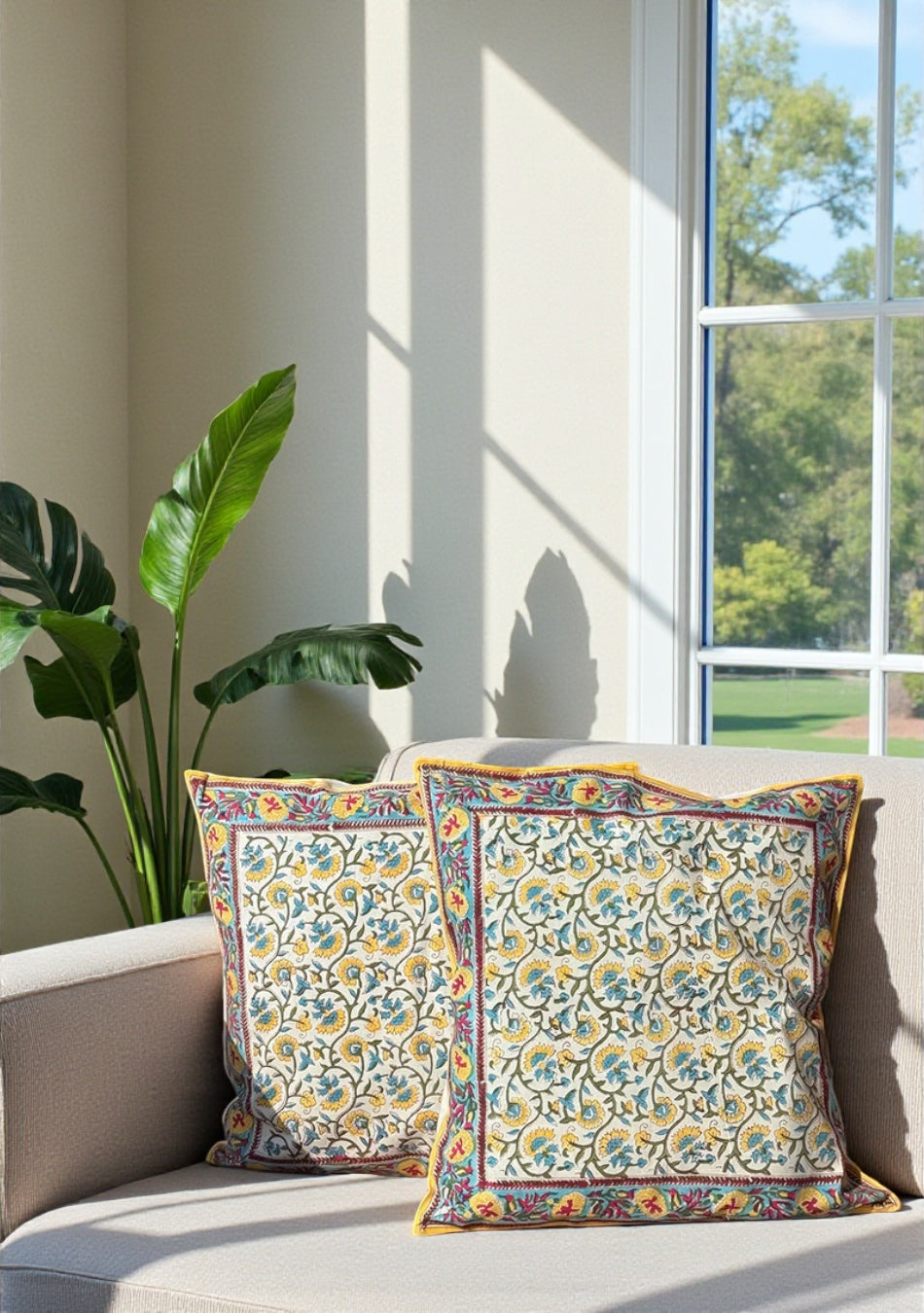 Lemon Tree Cushion Cover