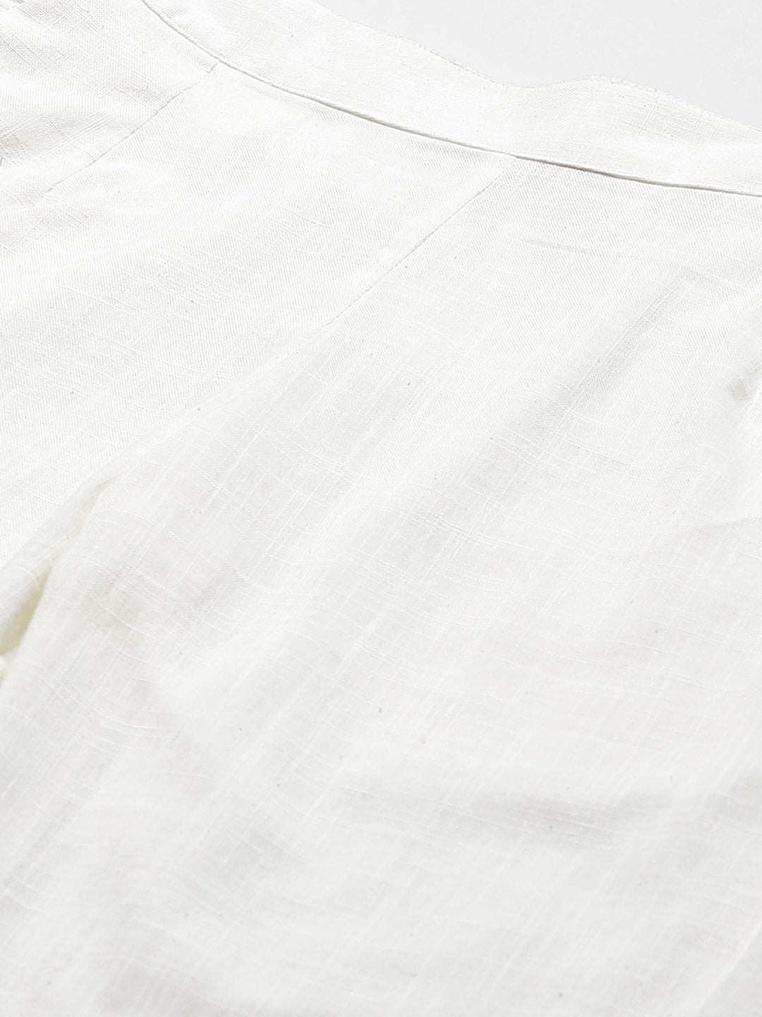 Off-White Comfort Regular Fit Solid Cotton Pant