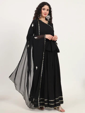 Back Gota Hand Work lehenga dupatta set