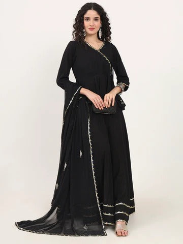 Back Gota Hand Work lehenga dupatta set