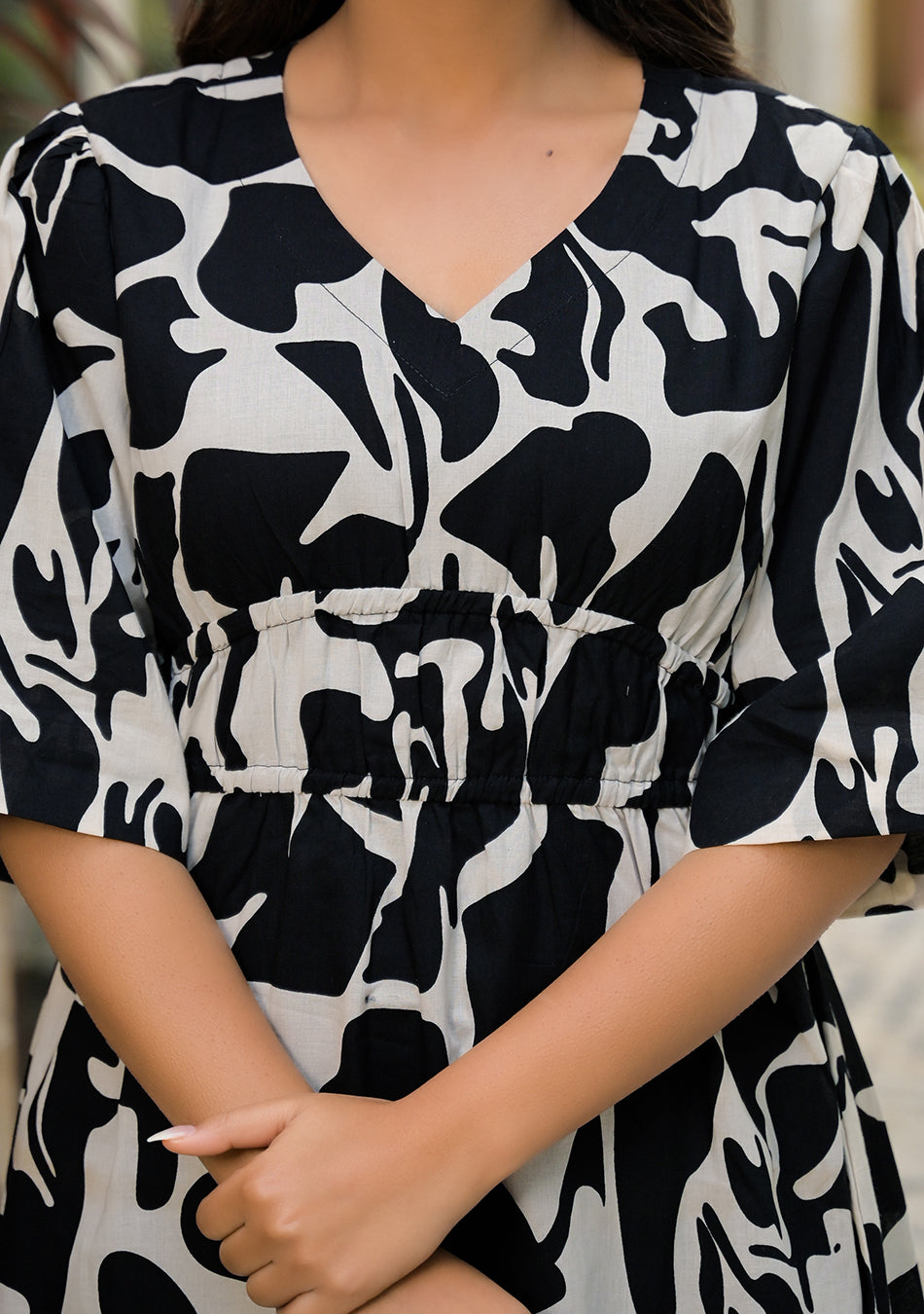 Monochrome Melody Dress