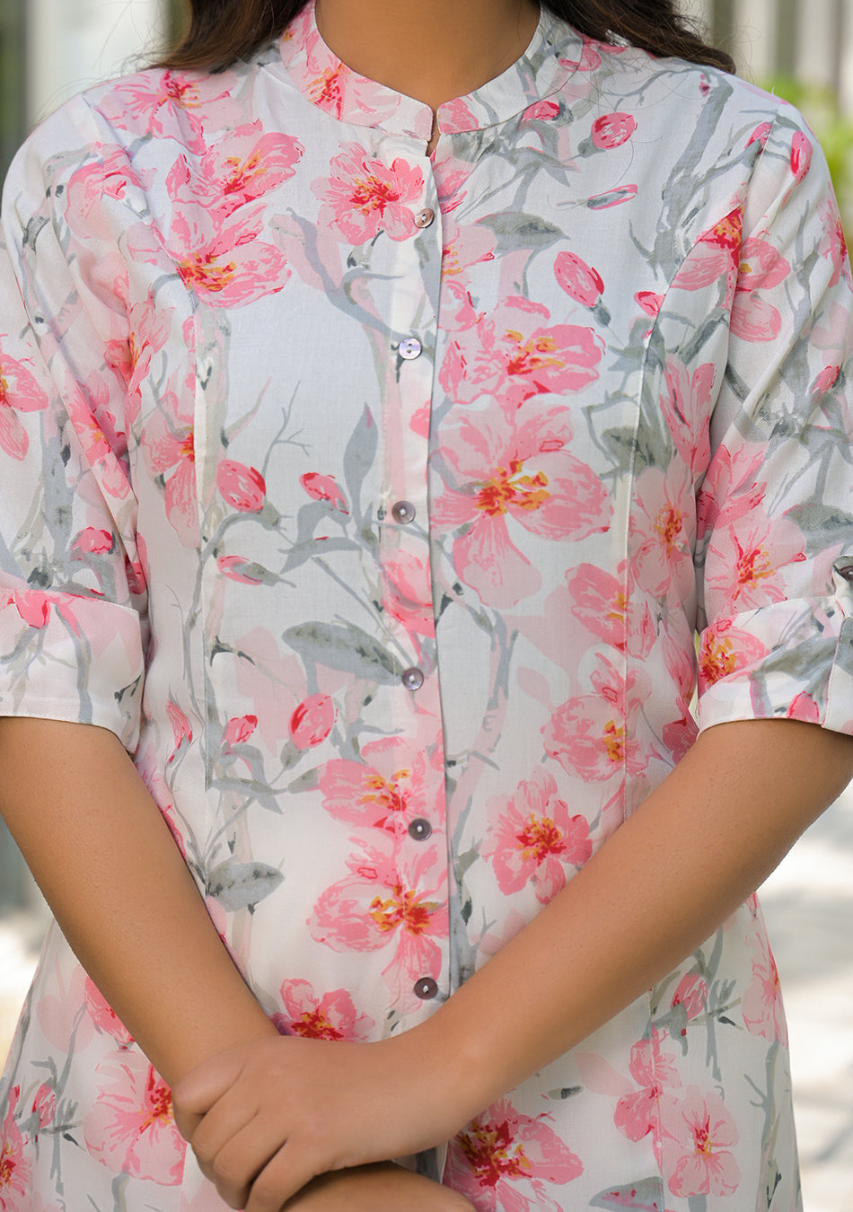 Ivory Floral Top