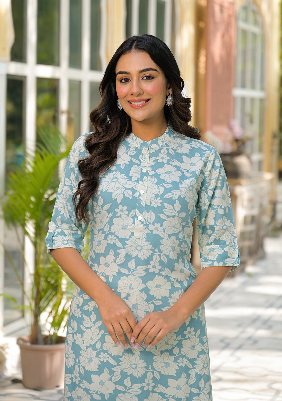 Mint Blossom Kurta