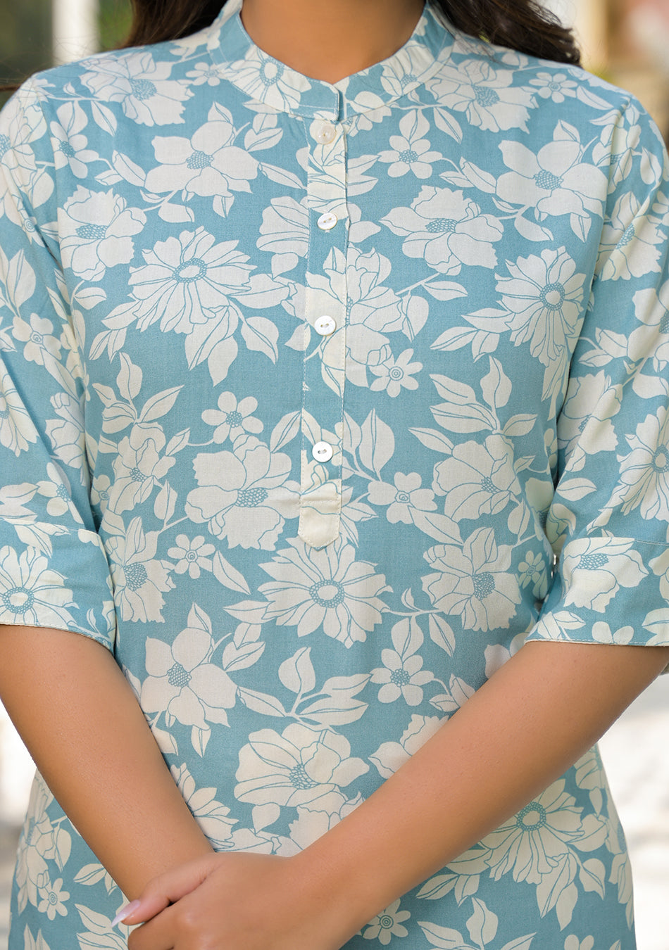 Mint Blossom Kurta