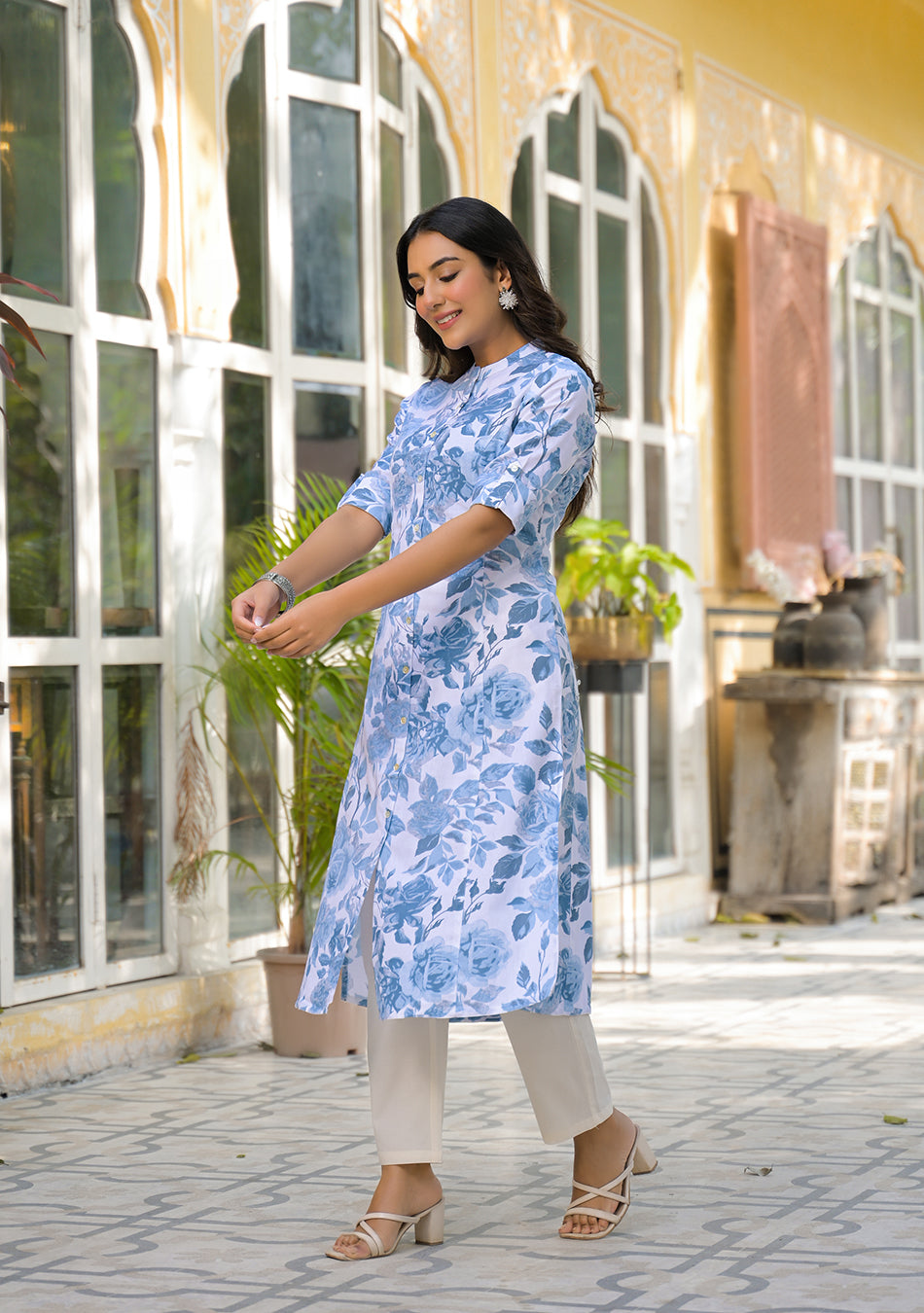 Frosted Petals Kurta