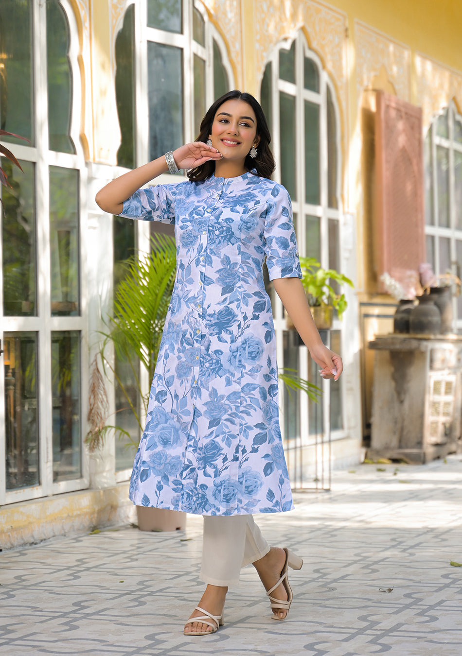 Frosted Petals Kurta