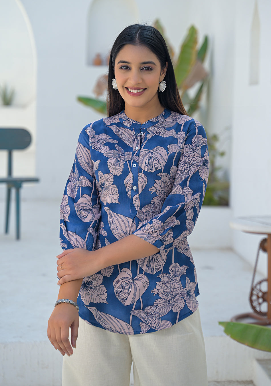Aravalii Midnight Fleur Top