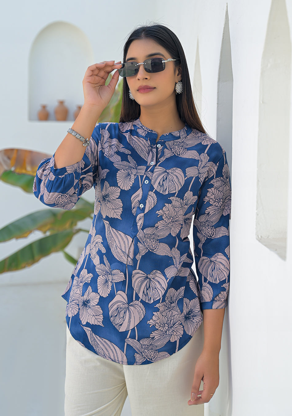 Aravalii Midnight Fleur Top