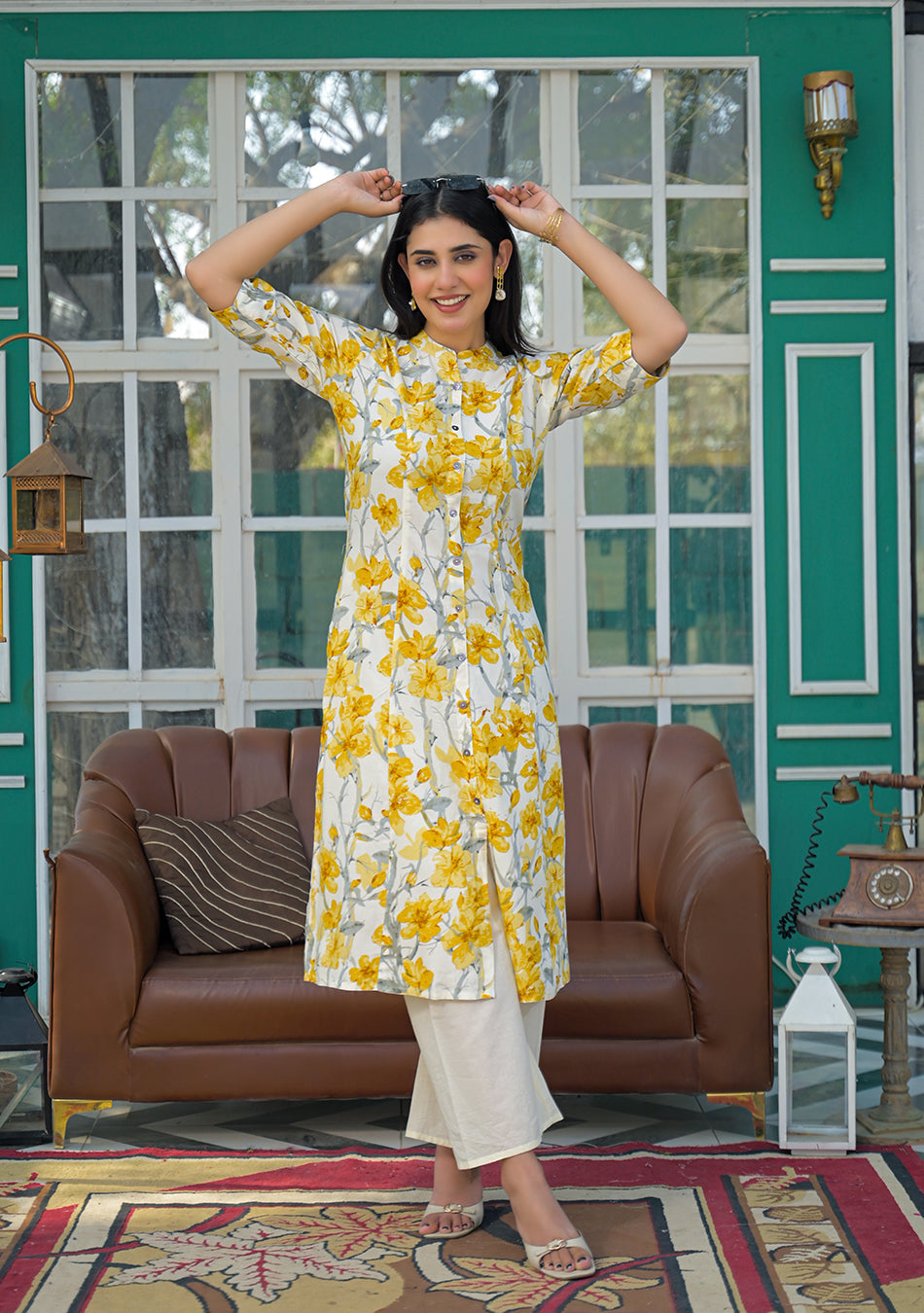 Saffron Whisper Kurta