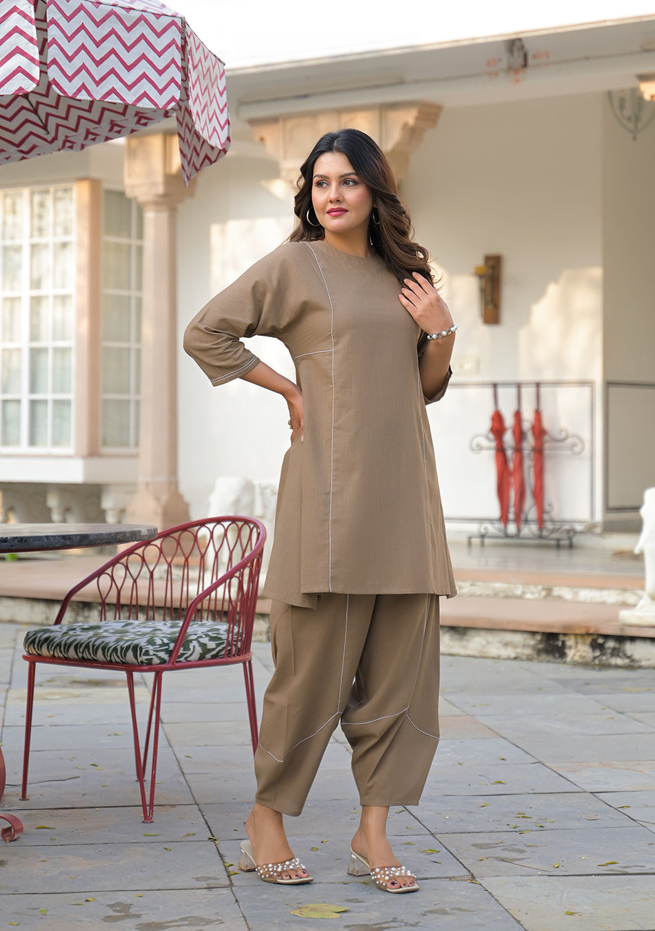 Mocha Luxe Co-ord Set