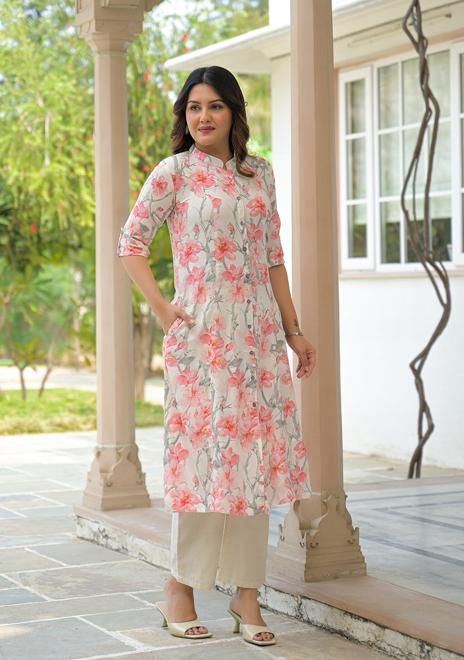 Ivory Blossom Kurta