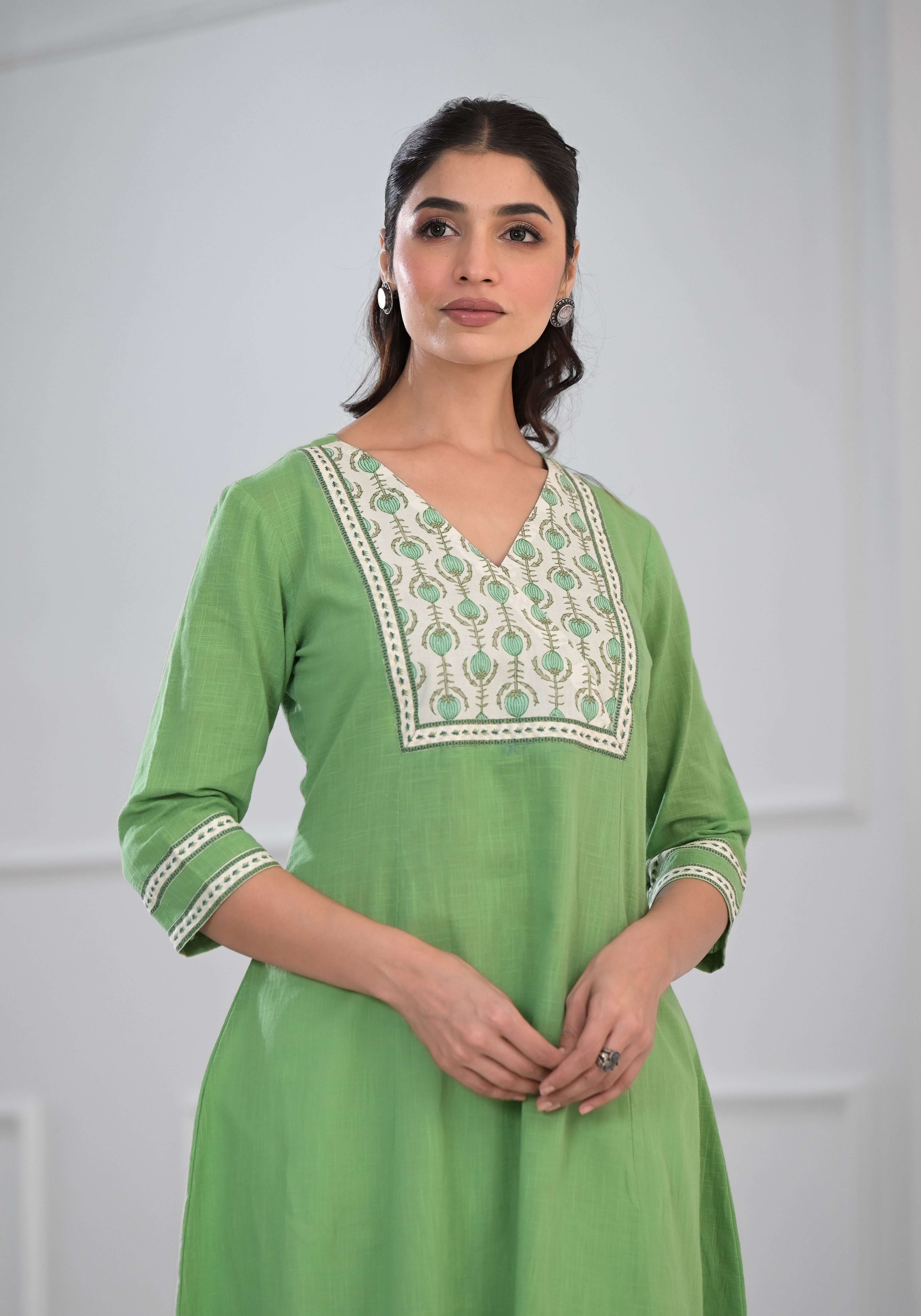 Mint Green Solid Kurta