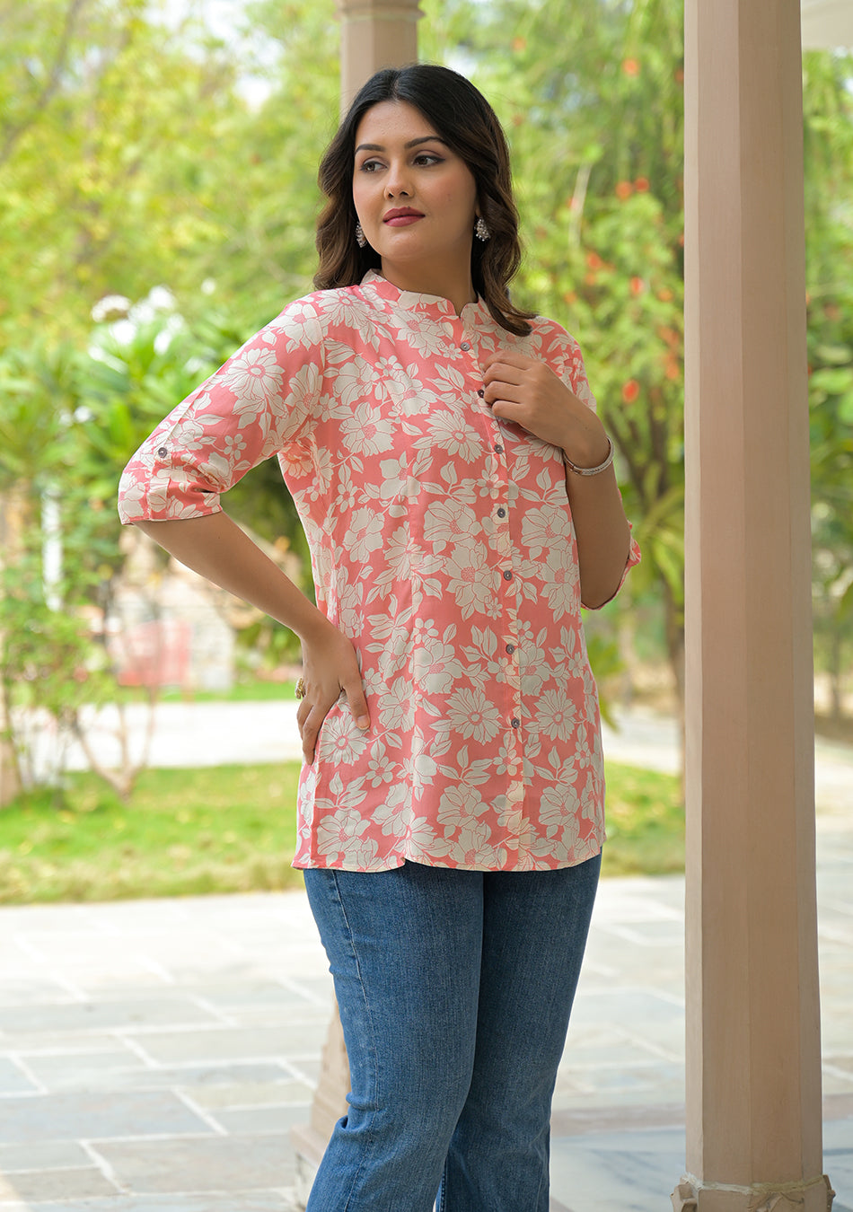 Pink Petal A line Top