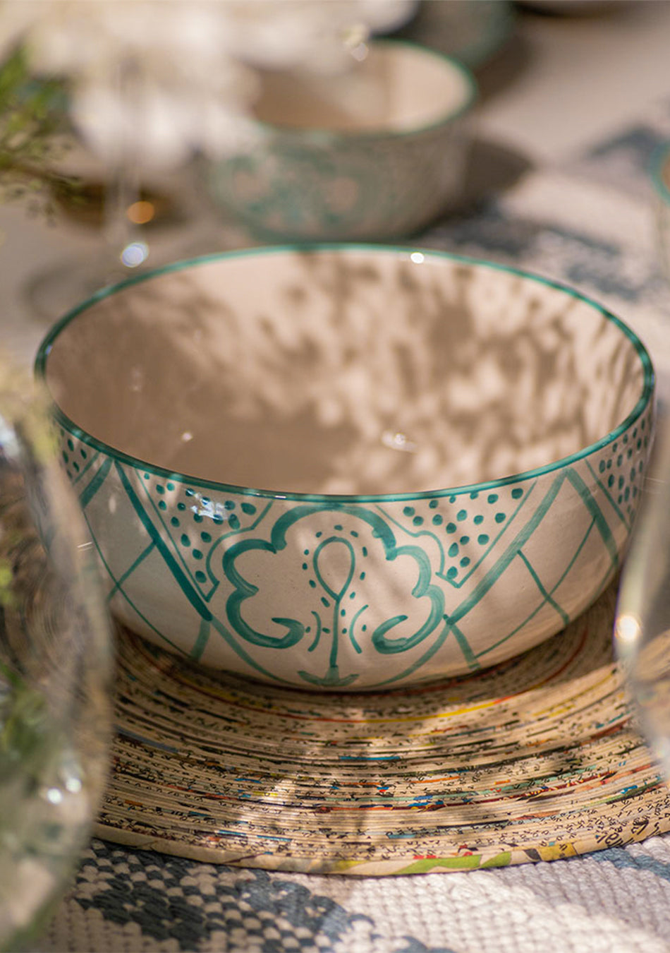 Aquamarine Mandala Dinnerset - Set of 18