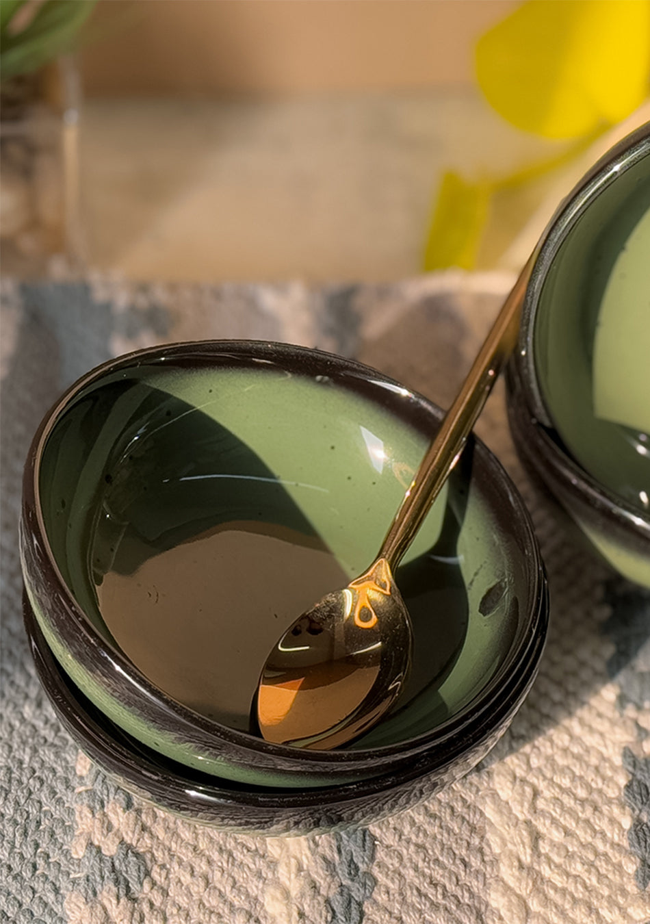 Green Oblong Portion Bowls