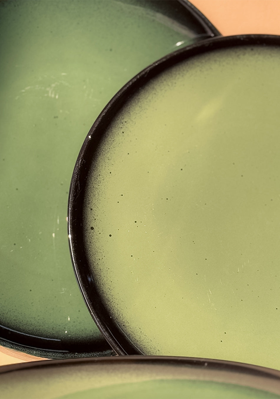 Green Oblong Dinner Plates