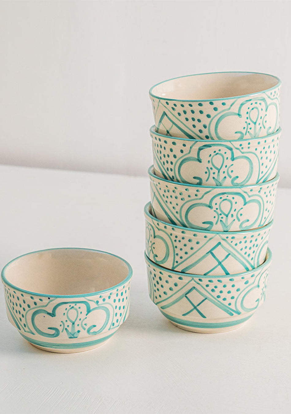 Aquamarine Mandala Soup Bowls