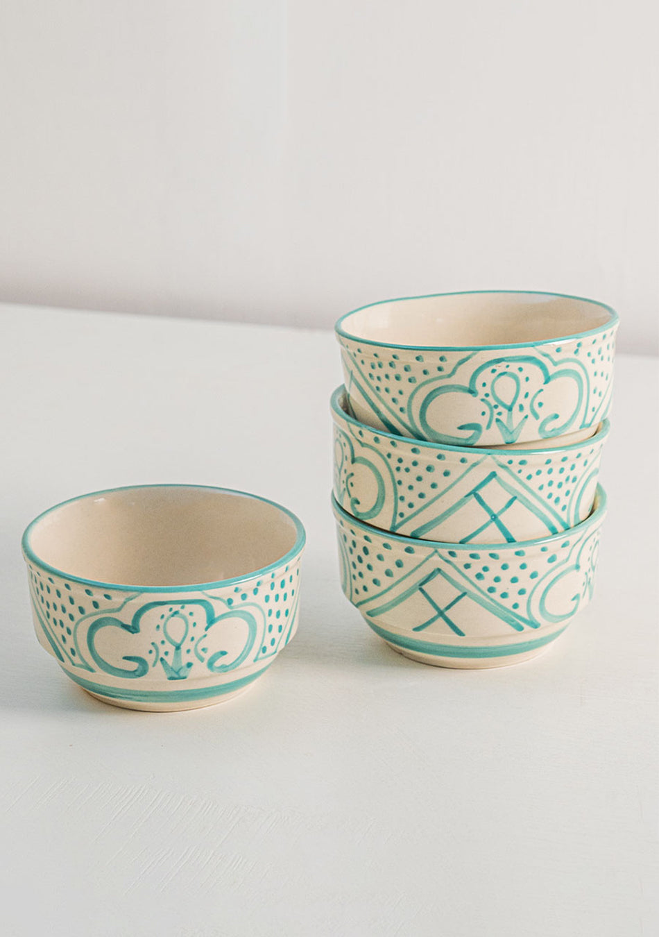 Aquamarine Mandala Soup Bowls