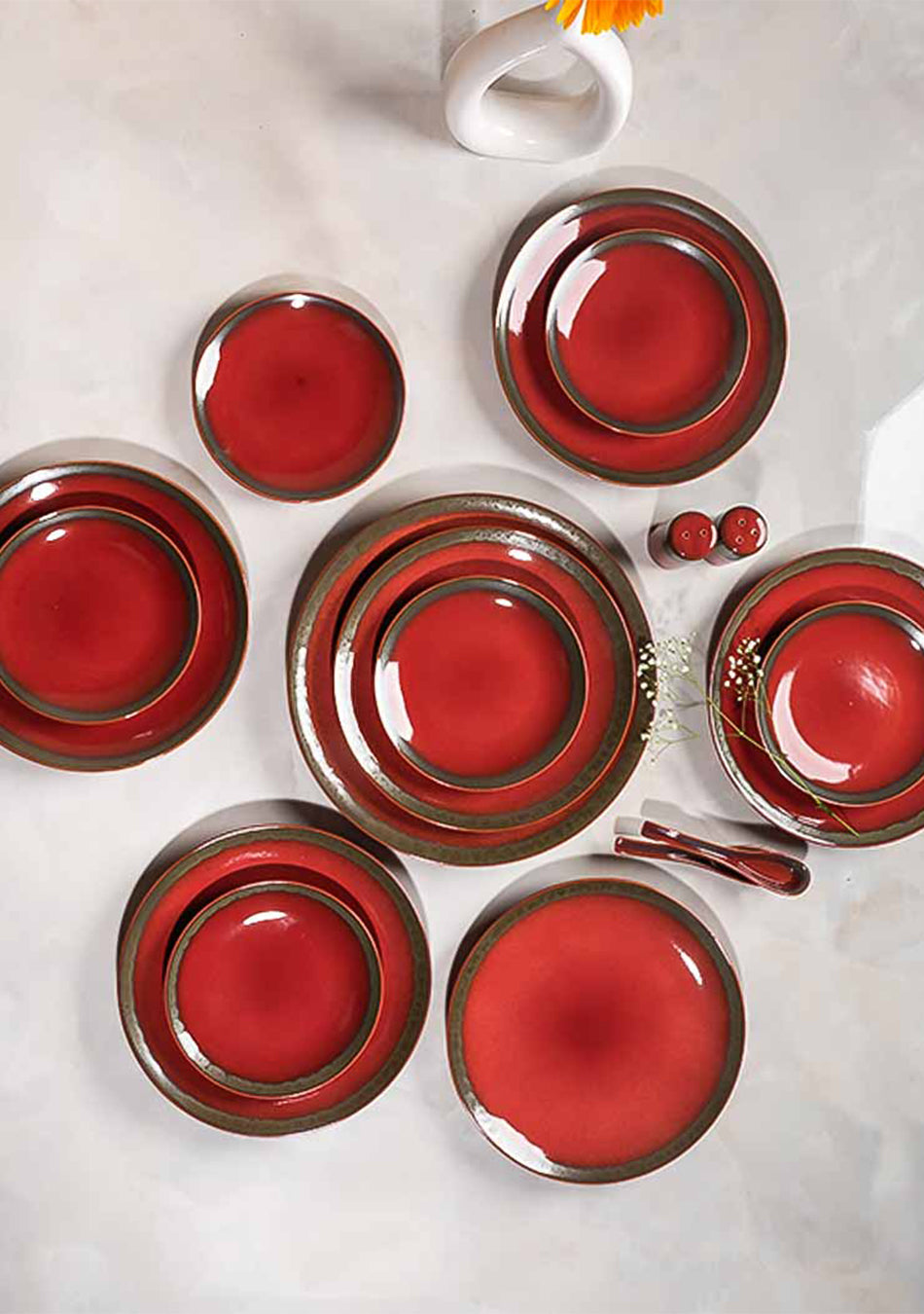 Rayleigh Sunset Dinnerset - Set of 37
