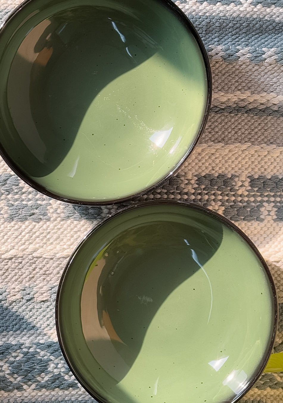 Green Oblong Serving Bowls