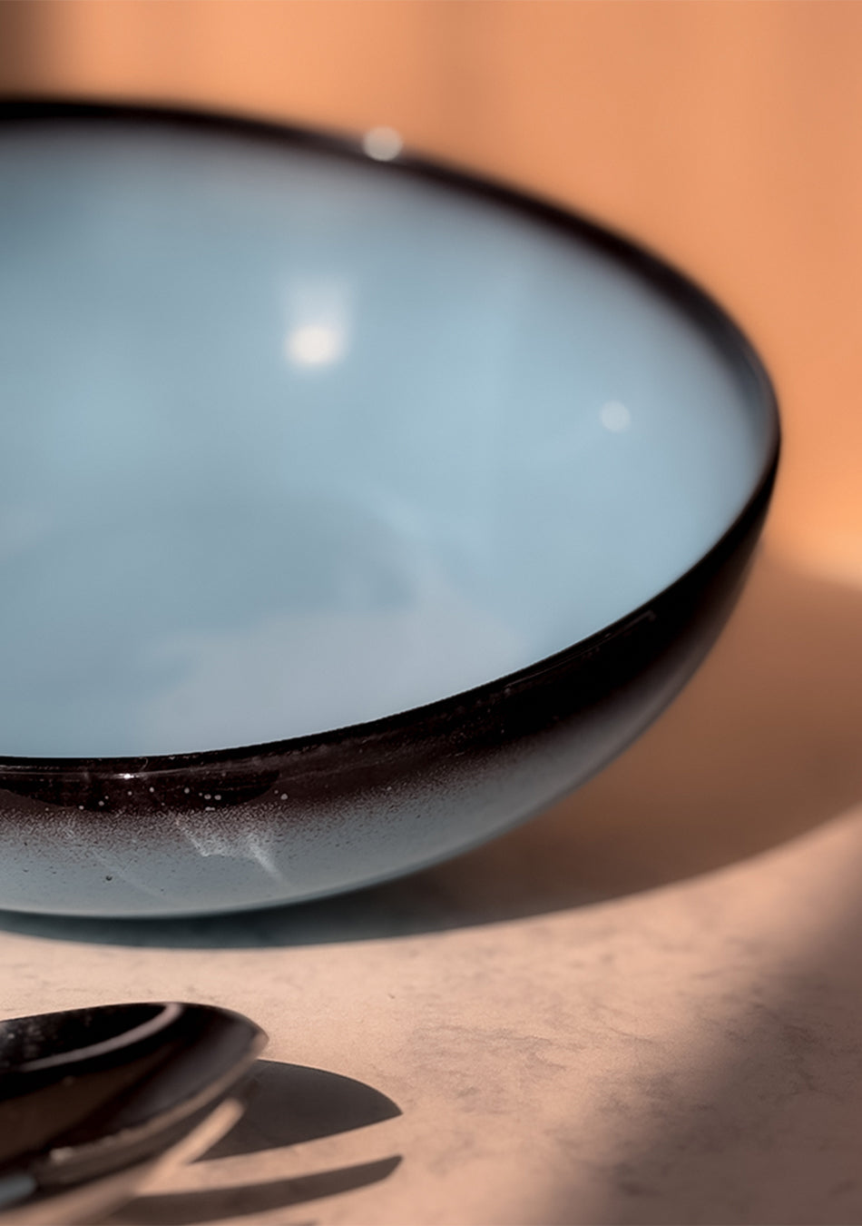 Blue Oblong Serving Bowls
