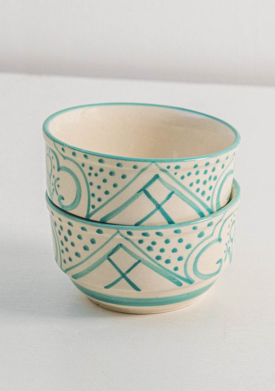 Aquamarine Mandala Soup Bowls