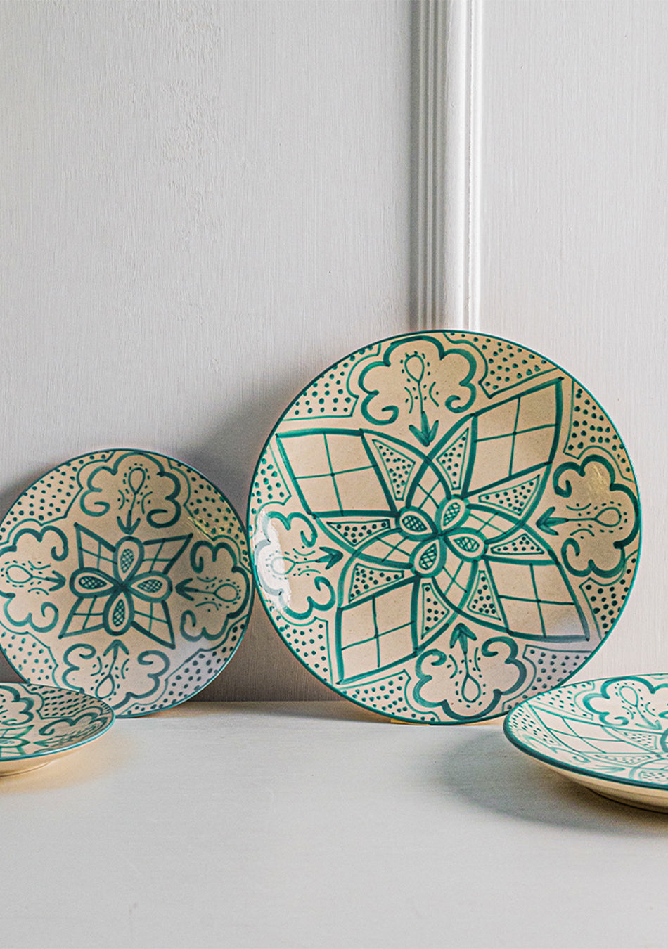 Aquamarine Mandala Full Plates