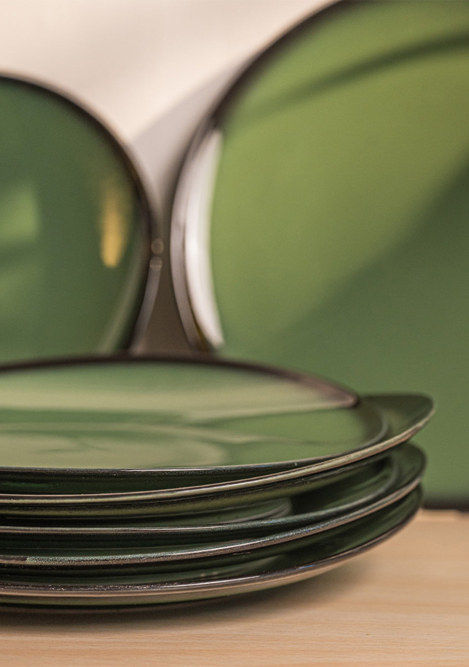 Green Oblong Dinnerset