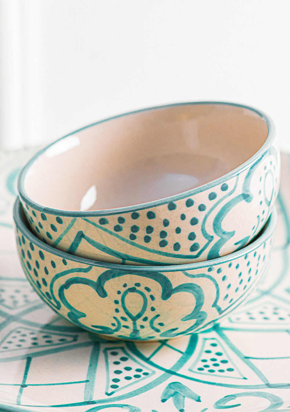 Aquamarine Mandala Dinnerset - Set of 18