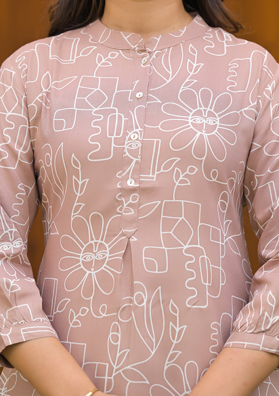 Earthy Sketch Top