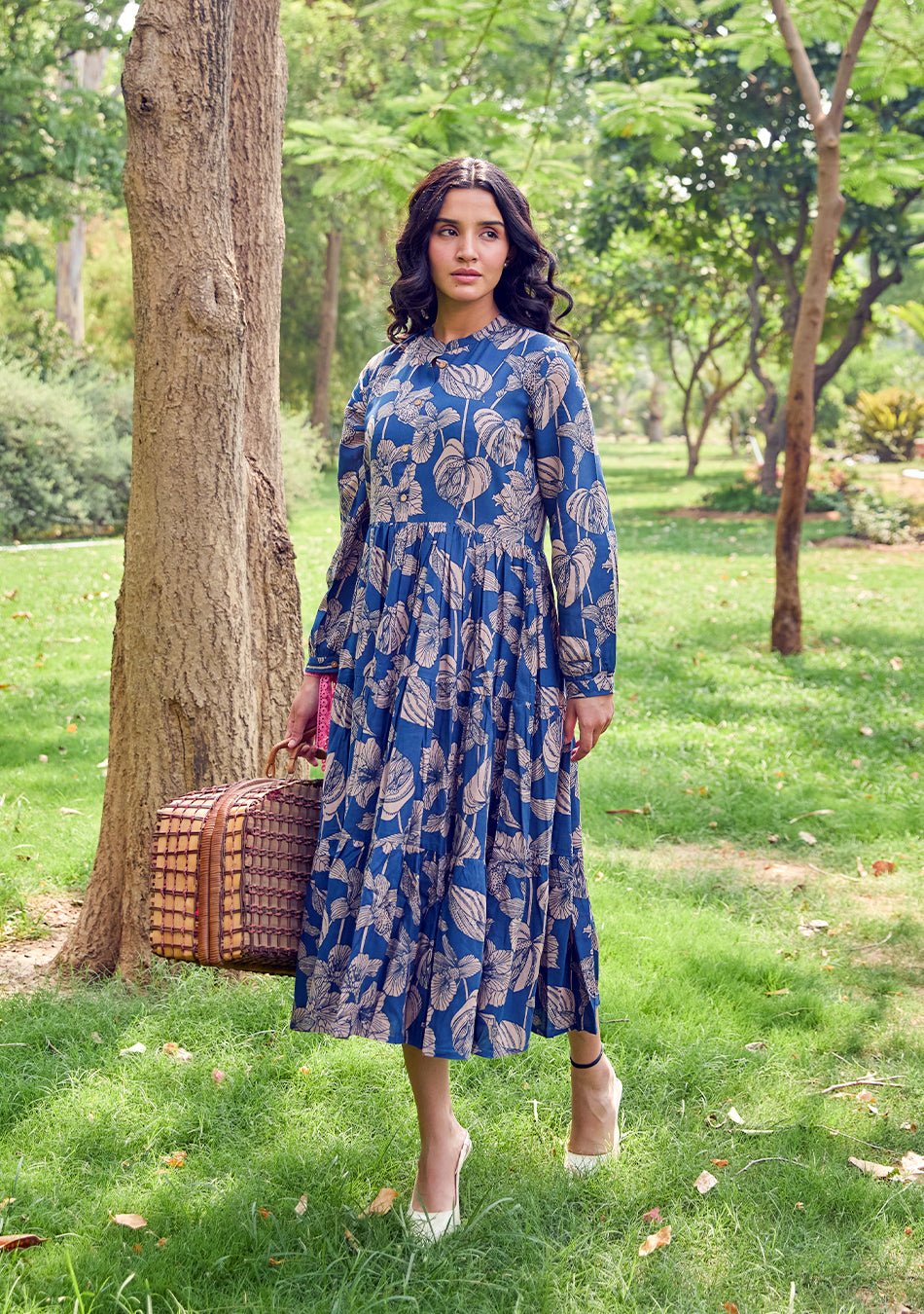 Indigo Jaipuri Dress
