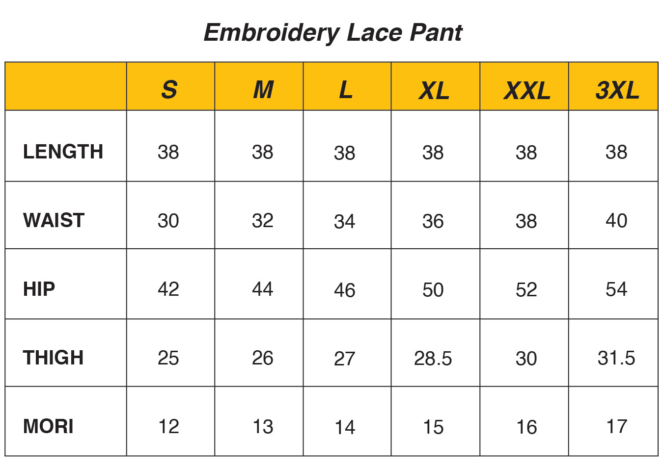 IVORY EMBROIDERED LACE CUFF PANT