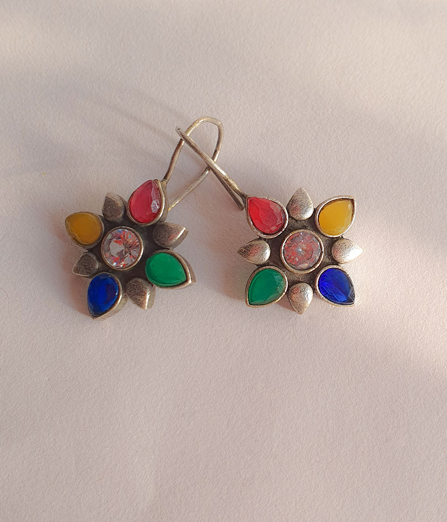 Rainbow Radiance Hook Earrings