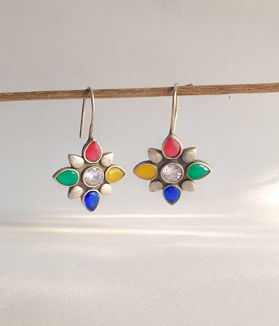 Rainbow Radiance Hook Earrings
