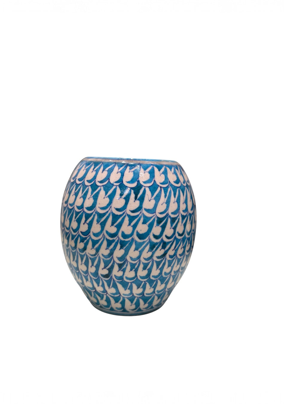 Blue Pottery Big Drum Vase