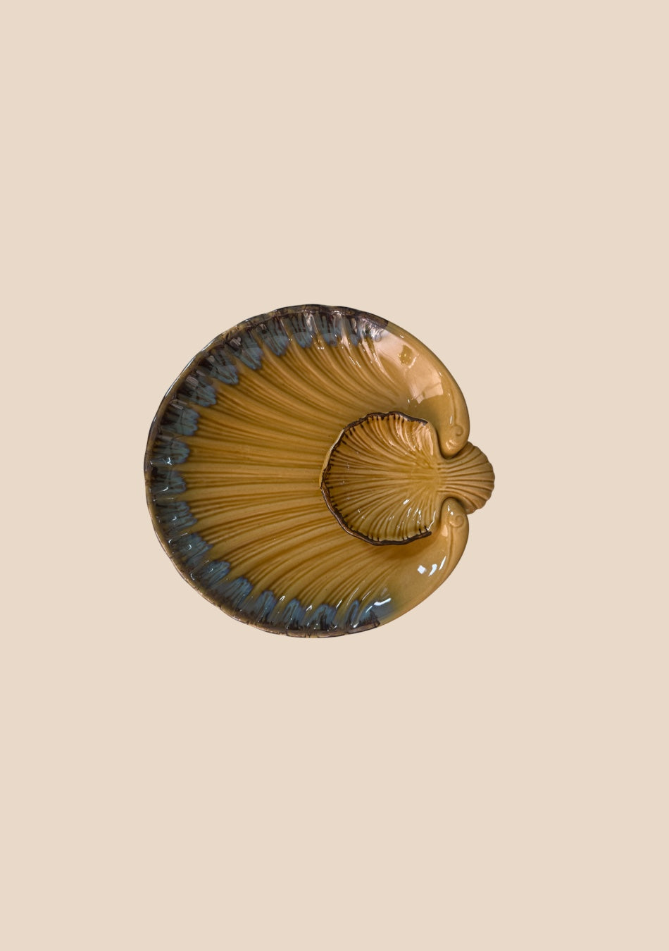 Sunlit Seashell Platter