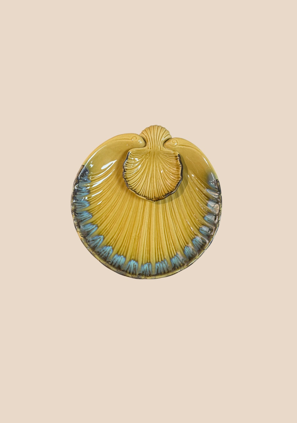 Sunlit Seashell Platter