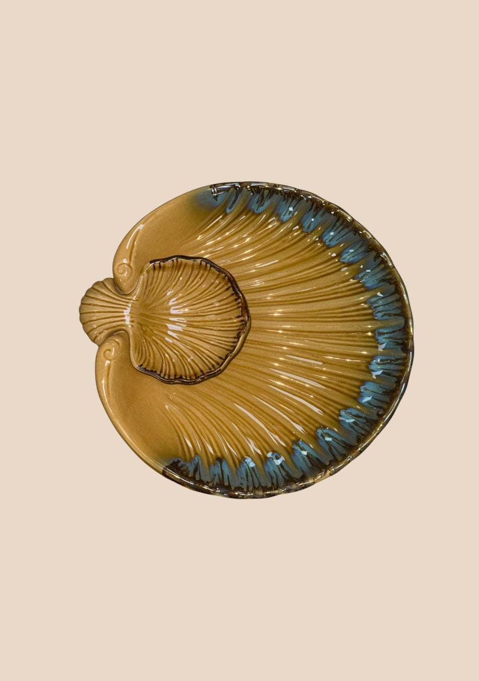 Sunlit Seashell Platter