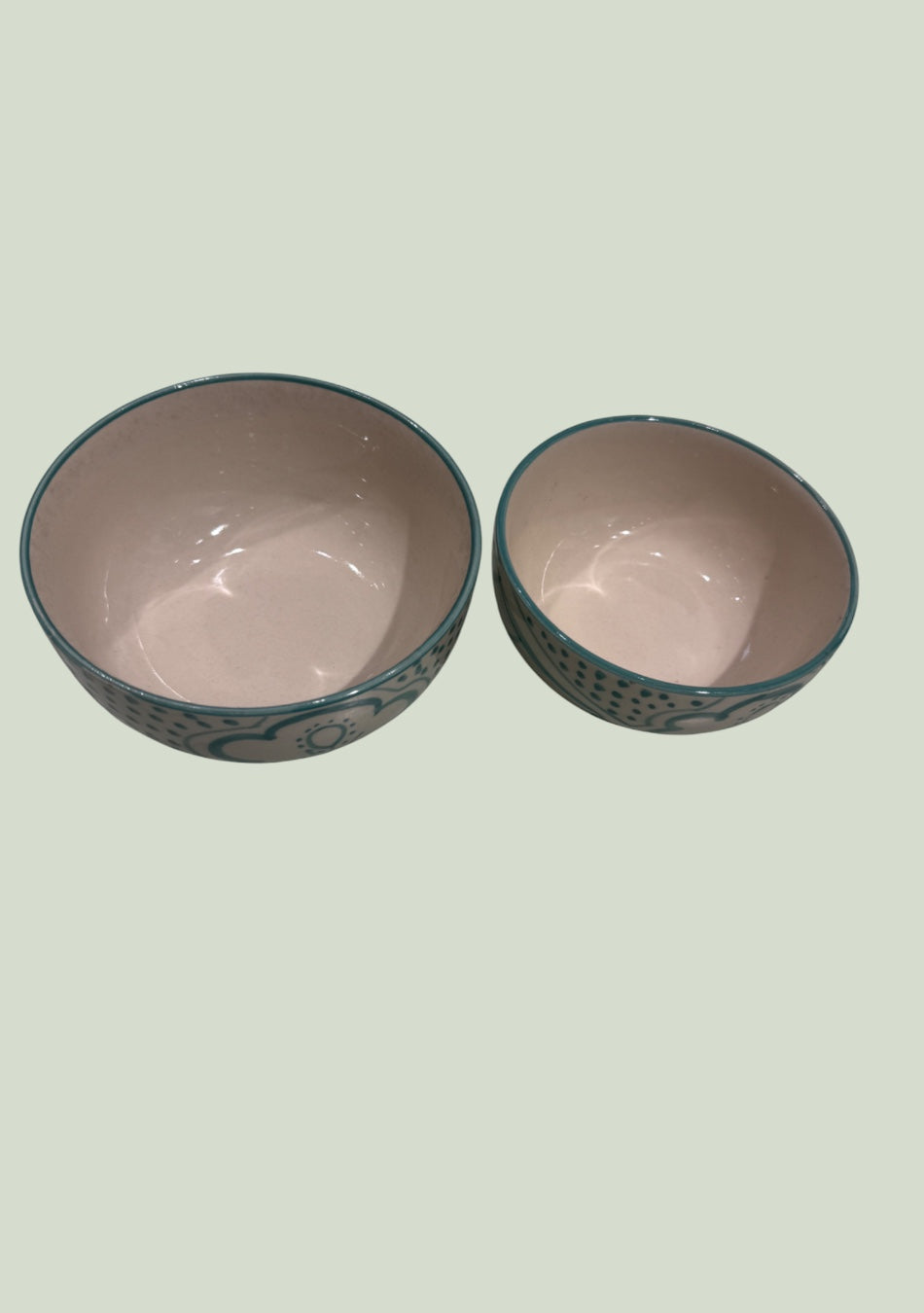 Aquamarine Mandala Bowls set