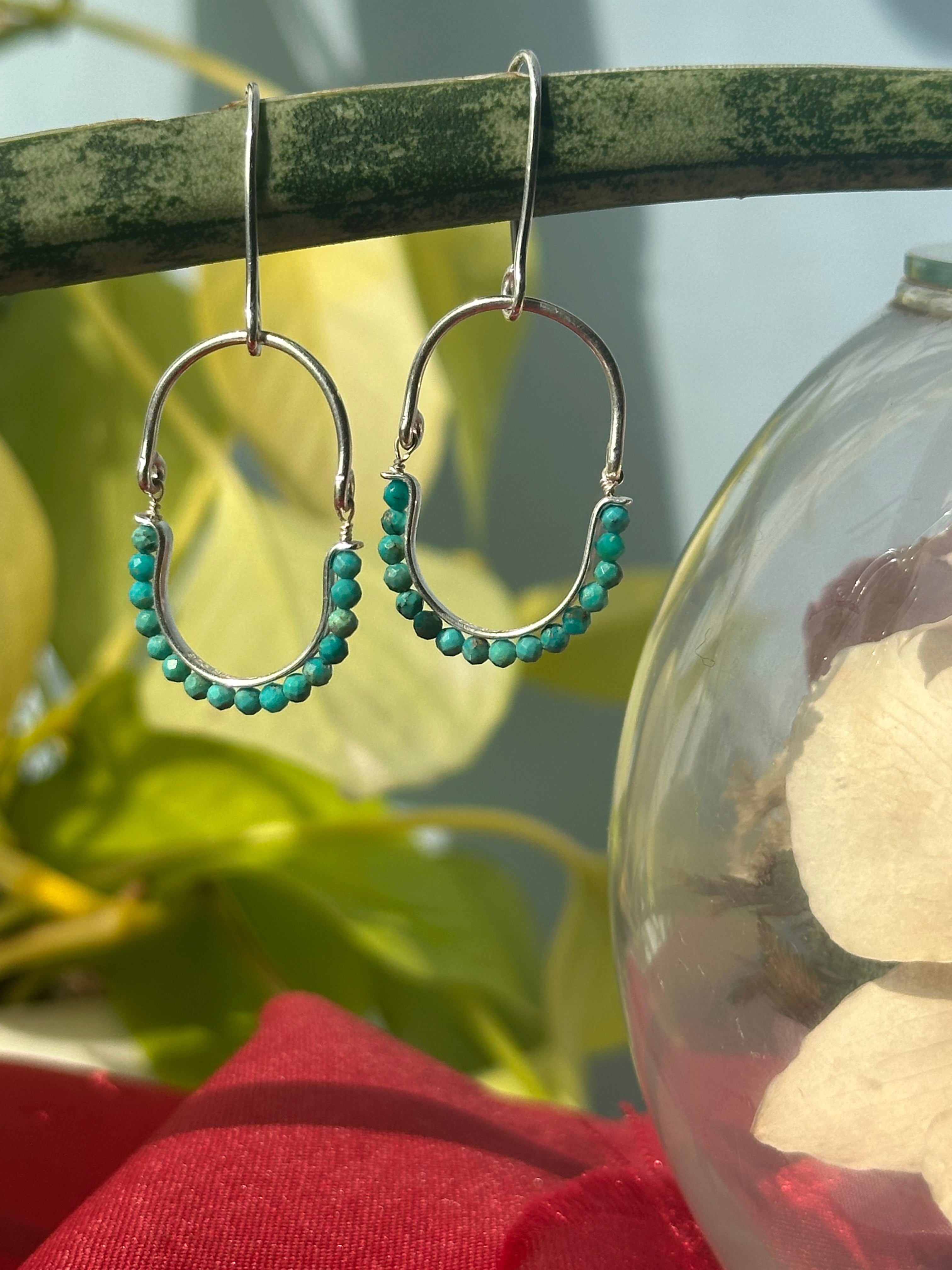 Turquoise Loop Earring
