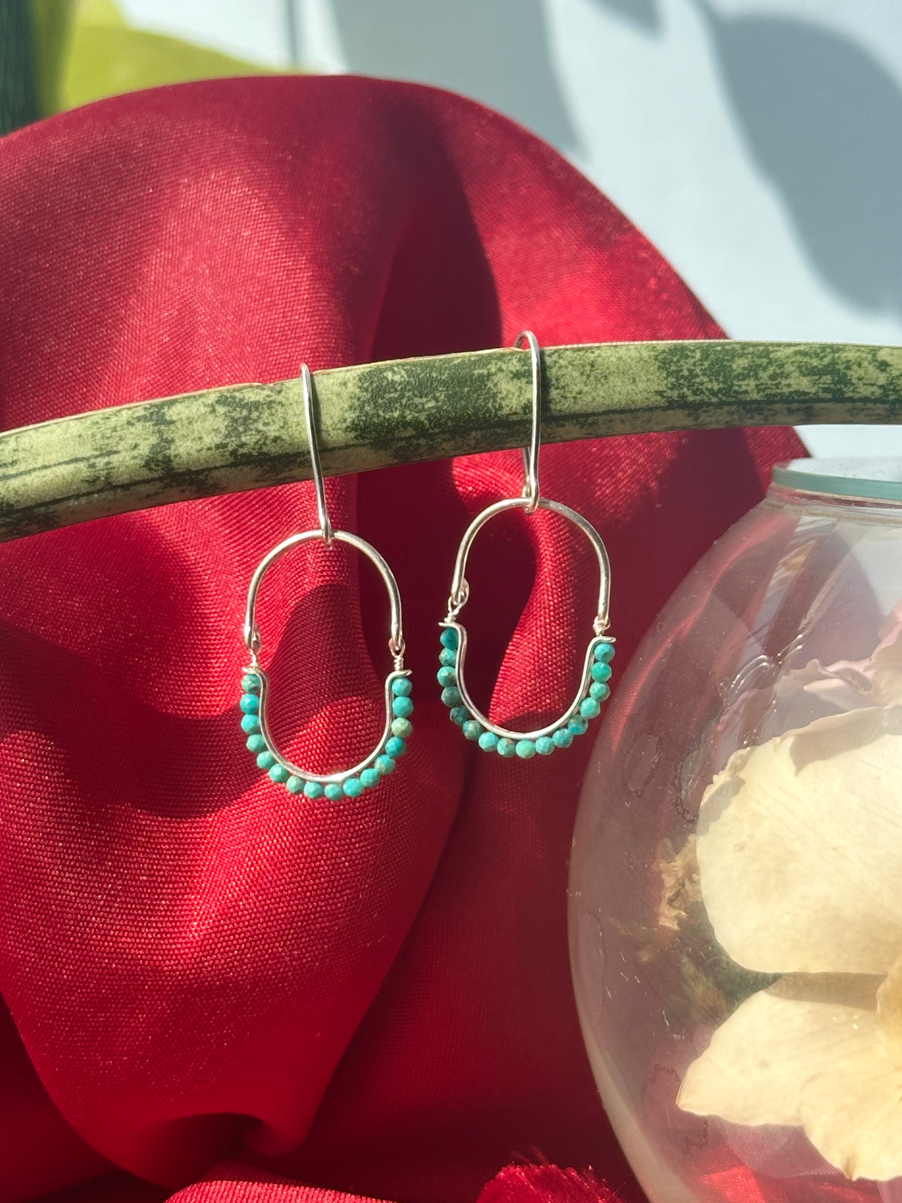 Turquoise Loop Earring