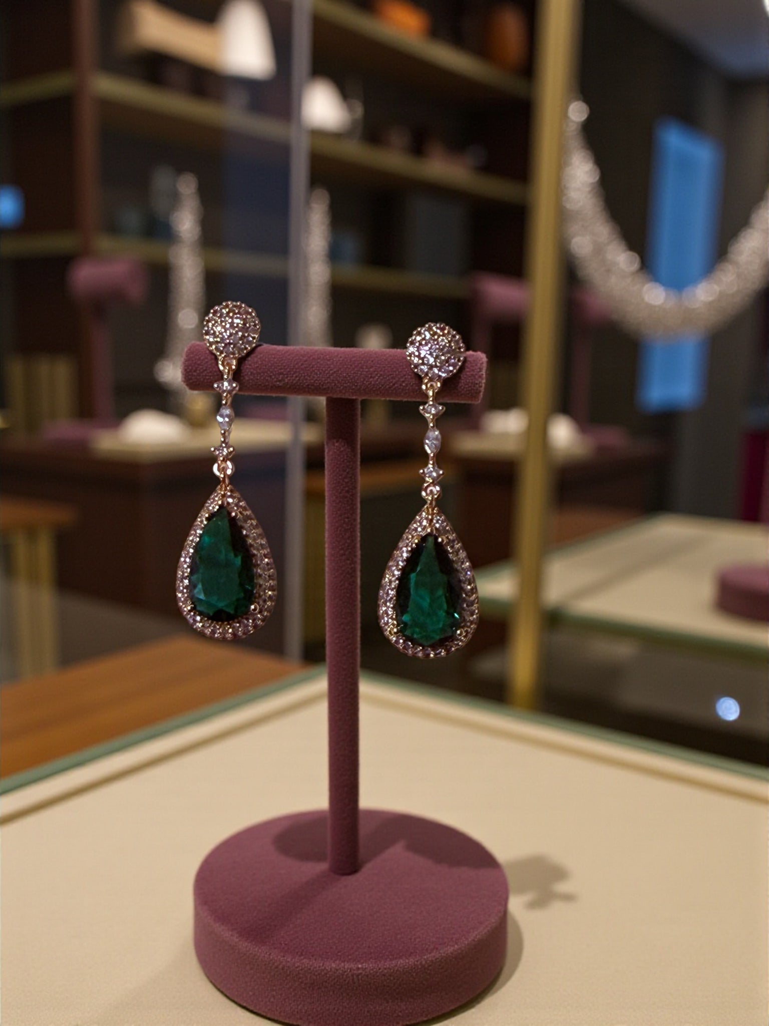Emerald Royale Drop Earrings
